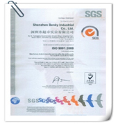 通過(guò)SGS認證，取得ISO9001認證證書(shū)